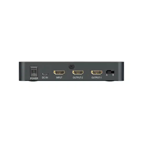 HDMI 2.0 1x2 HDMI splitter: 1 input 2 outputs, UltraHD 4K, auto downscaling